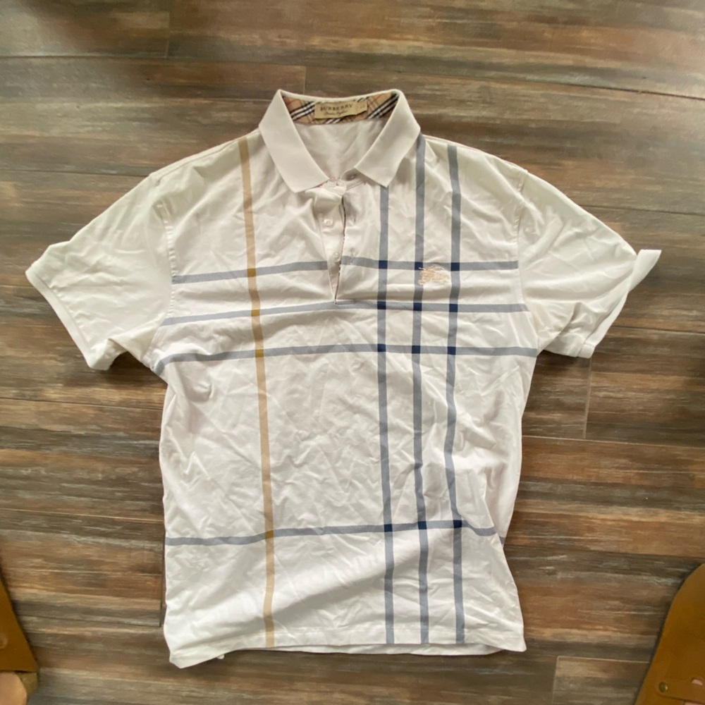 Burberry white button up